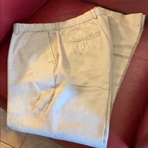 BENSOL PANTS KHAKI FLAT FRONT 4 POCKETS SZ W35 L32